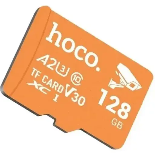 Карта памяти Hoco microSD 128 GB TF Ultra-High-Speed ​​Surveillance Camera Card (U3/V30/A2) - фото 1