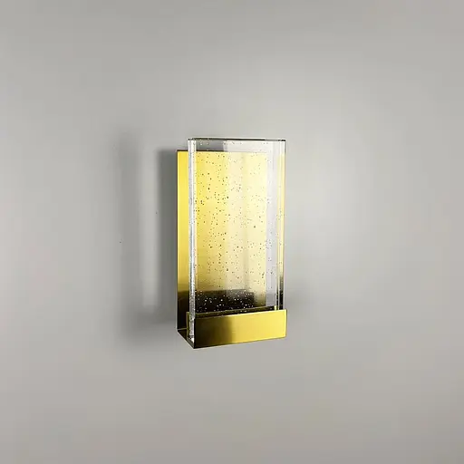 Бра Line F у латунному корпусі із скляним розсіювачем 21х10,5х9 см Арт. W110 FGD - фото 4