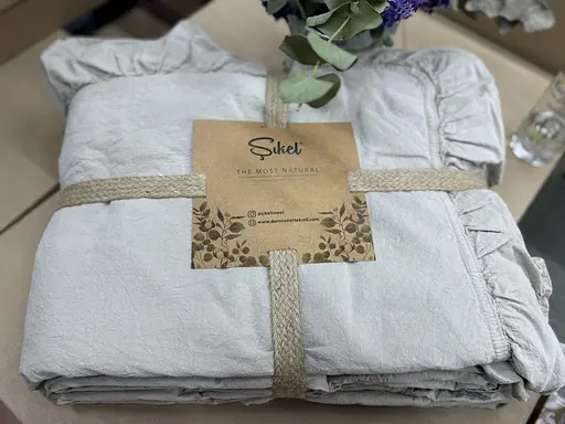 Постільна білизна Exclusive Bej Варена Бавовна Sikel pbe0051234 - фото 2