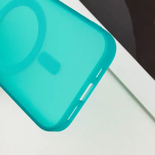 Чехол Epik TPU+PC Lily with MagSafe для Apple iPhone 15, 6.1 Green - фото 8