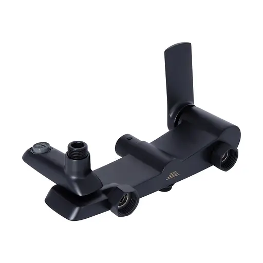 Душова система універсальна Qtap Slavonice на три споживача (з виливом) QTSLA111BLM45911 Black matt, Чорний матовий - фото 11