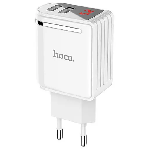 Адаптер сетевой Hoco C39A Enchanting 2 USB. 2.4A белый - фото 1