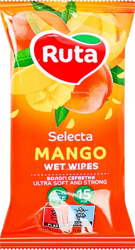 Вологі серветки Ruta Selecta Mango, 15 шт. - фото 3