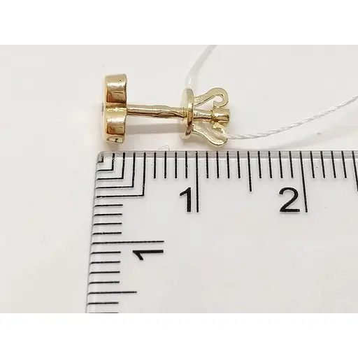 Золоті сережки-пуссети Імперія золота з фіанітами. СП086И - фото 4