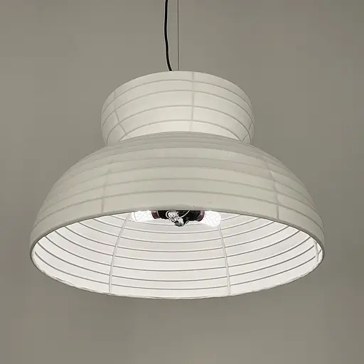 Люстра у чорному корпусі з білим абажуром Ø 50 см | Арт. PL 053-500 | Line F - фото 3