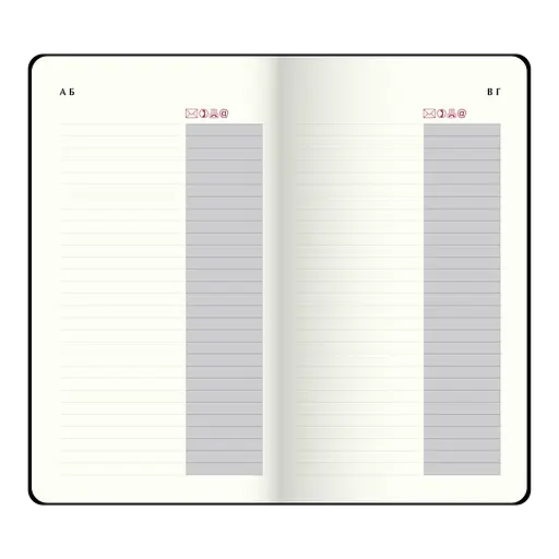 Щотижневик датований Buromax Light Morandi 2026 85 x 153 мм штучна шкіра какао (BM.2898-40) - фото 12