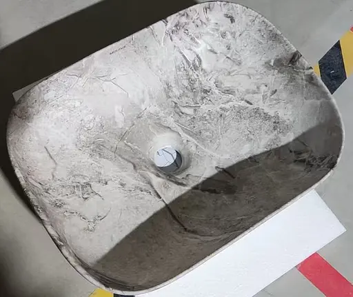 Умивальник накладний Mixxus Premium Diverse-0113 marble 455x325x135 мм MP6544, Мармур - фото 3