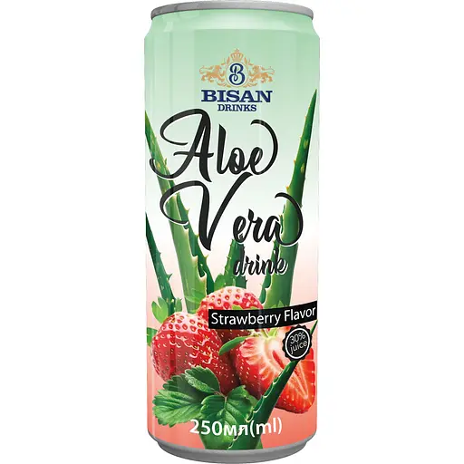 Напій Bisan Aloe Vera drink Strawberry 250 мл 