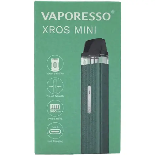 Под-система электронная сигарета Vaporesso XROS Mini Pod Kit 1000mAh 2ml Forest Green (10260) - фото 4