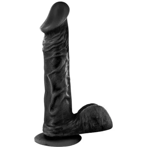 Фалоімітатор Real Body - Real Tony Black, TPE, діаметр 3,5 см