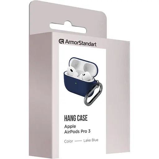 Чехол ArmorStandart Hang Case для Apple AirPods Pro 3 Lake Blue (ARM88273) [149495] - фото 3