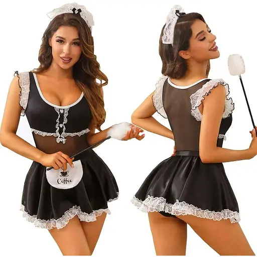 Еротичний костюм покоївки JSY 8308 One Size - фото 2