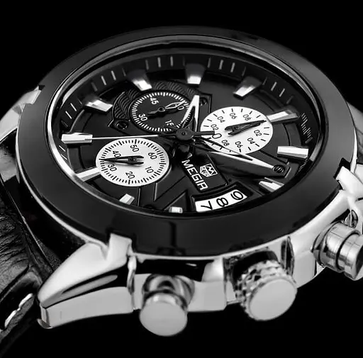 Мужские часы Megir 2020 Montre Dark - фото 4