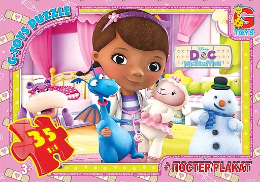 Пазлы G-Toys Доктор Плюшева, 35 элементов, DP00647