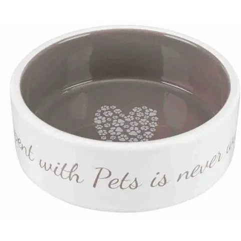 Миска Trixie Pet's Home для собак керамическая 16 см 800 мл бежевая