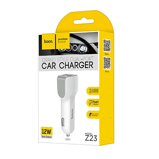 Зарядний пристрій Hoco Z23 2 x USB/2.4 A - фото 4