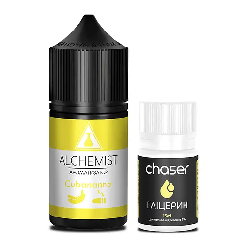 Набор компонентов для самозамеса солевой заправки ALCHEMIST 30 мл Cubana Banana Табак Банан, 0-50 мг (18087) - фото 2