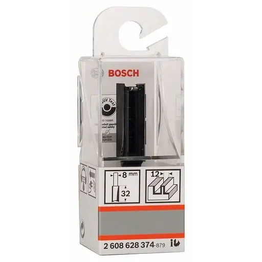 Фреза пазова Bosch Professional з двома лезами Std S8 D12 L32 (2.608.628.374) - фото 3