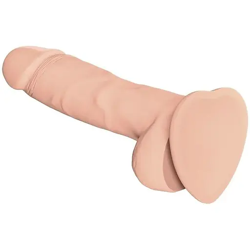 Реалістичний фалоімітатор Strap-On-Me Soft Realistic Dildo Vanilla - Size L - фото 2