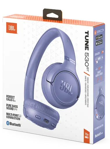 Гарнітура JBL TUNE 530BT Lavender (JBLT530BTLAVEU) (7225526) - фото 5