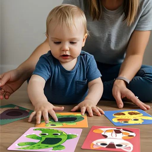 Набір карток з тактильними елементами "Малюки тварин" DoDo Toys 301230 - фото 7