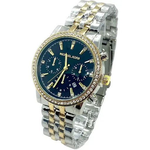 Наручные часы женские Clockhouse Michael Kors Золотисто-серебряные (IBW896SYB)