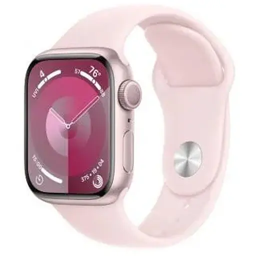 Смарт-годинник Apple Watch Series 9 GPS 41mm Pink Aluminum Case w. Light Pink Sport Band - M/L (MR943)