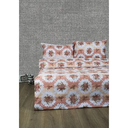 Комплект постельного белья Lotus Bouquet Евро Коралловый 000165038