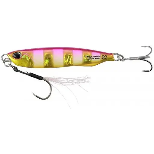 Пількер DUO Drag Metal Cast Slim 82mm 60.0g Рожевий/жовтий (1013-34.37.91)