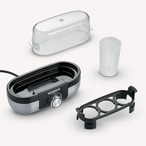 Яйцеварка Beurer Severin на 3 яйця 270Вт механічне керування сіро-чорна - фото 2