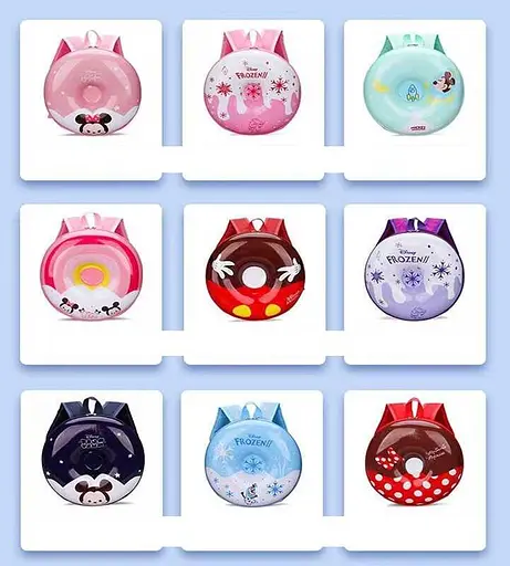 Рюкзак-пончик дитячий, твердий каркас, 27x27x8 см, C62591 (В асортименті) - фото 4