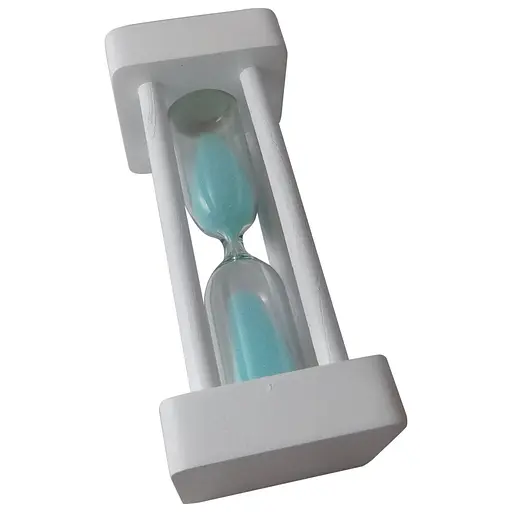 Часы песочные в деревянном корпусе на 1 минуту (бирюзовый песок) 81574 - фото 3