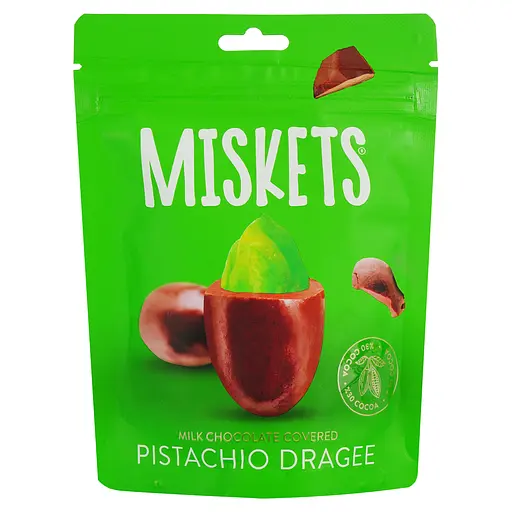 Драже Miskets з фісташками в молочному шоколаді 70 г