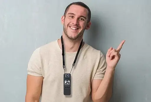 Нагрудна камера WH82 1080 FHD з поворотним об'єктивом - фото 2