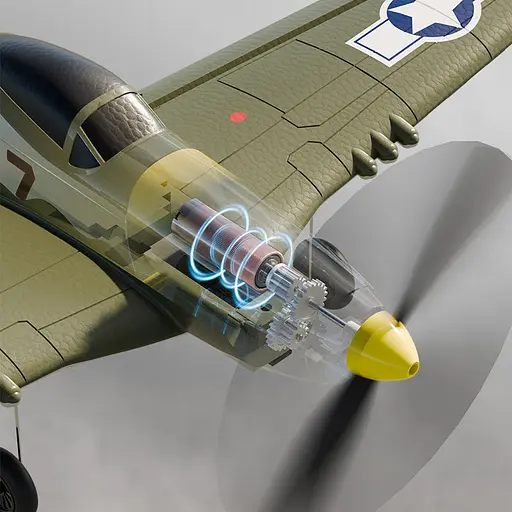 Літак на радіокеруванні SCHE W551 Four-channel Stunt Fighter Green - фото 5