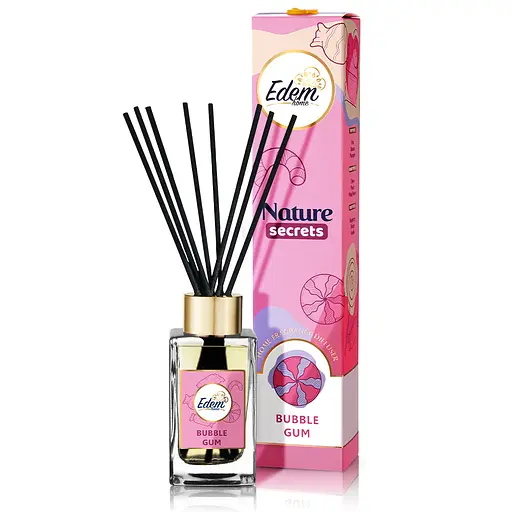 Аромадиффузор с палочками Edem Home Nature Secrets - Bubble Gum 90 мл (EH25514)