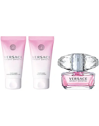 Набір Versace Bright Crystal туалетна вода 50 мл, гель для душу 50 мл, лосьйон для тіла 50 мл - фото 2