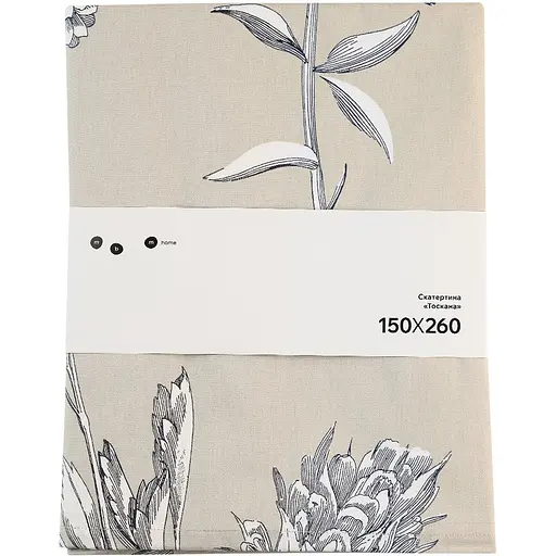Скатерть МВМ My Home (MVM) Тоскана бежевый с принтом 150 x 260 см (KT-19 XL BEIGE/PRINT)