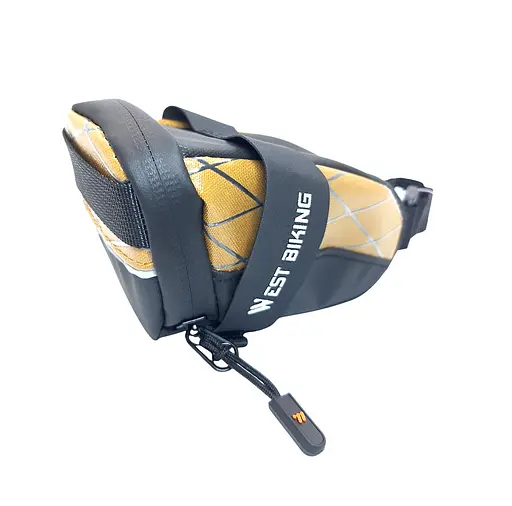 Велосумка подседильная West Biking YP0707366 14х7х6.5 см 0.3 л черно-коричневый (G0001997) - фото 3