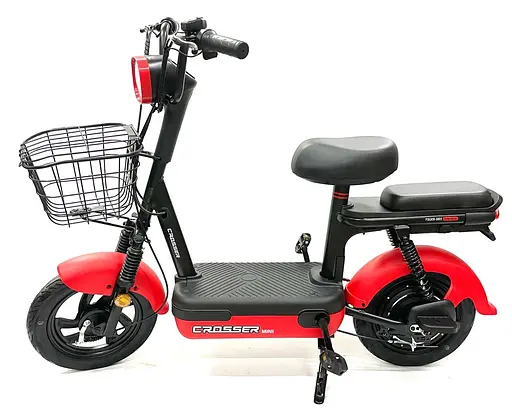 Электроскутер Двухместный Crosser Mini +Pas-система Красный - фото 3