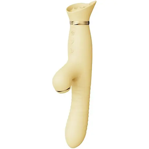 Пульсатор-вибратор с вакуумной стимуляцией клитора Zalo - ROSE Thruster Lemon Yellow