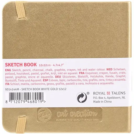 Блокнот для графики Royal Talens Art Creation 12х12 см 140г/м2 80л White Gold - фото 2