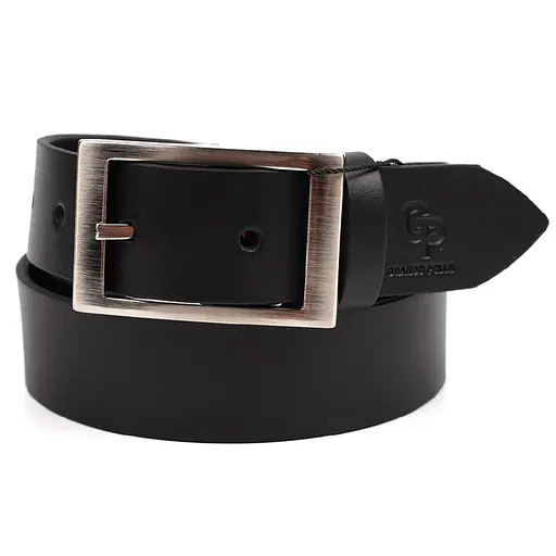 Ремінь шкіряний Grande Pelle чорний 120х3.5х0.5 см acs0032043 - фото 5