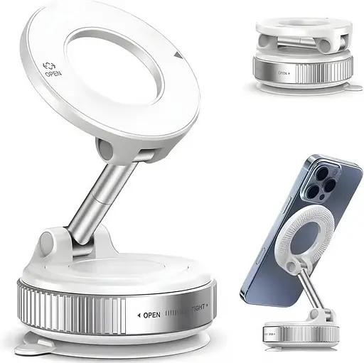 Магнитный держатель для телефона X68/K007с вакуумный присос 360°  - фото 3