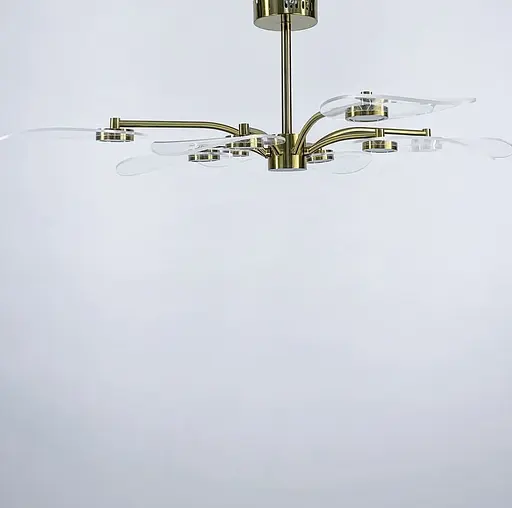 Стельова люстра з пелюстками з прозорого акрилу | Арт. C 11-850 | Line F - фото 5