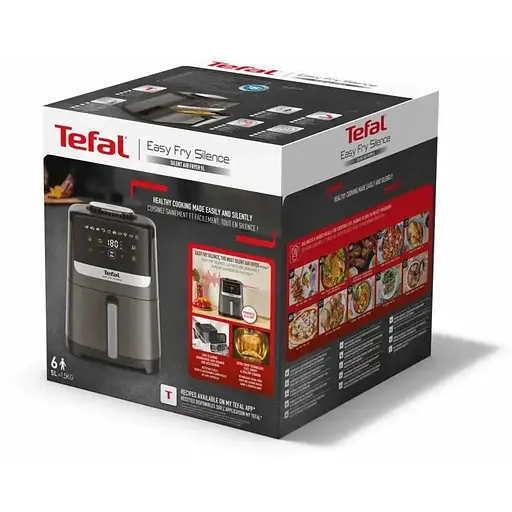 Мультипіч Tefal Easy Fry Silence 1670 Вт темно сіра-чорна (EY551HE0) - фото 4
