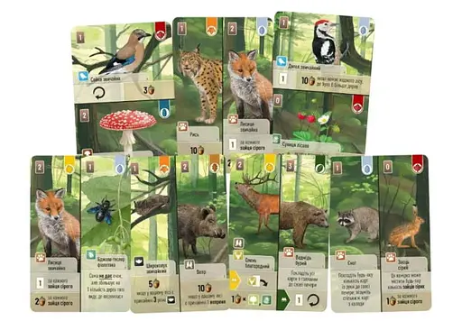 Настільна гра Lords of Boards Лісова метушня (Forest Shuffle) (укр.) (LOB2329UA) - фото 4