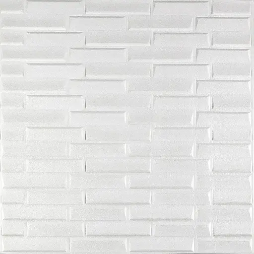 3D панель самоклеящаяся кладка 770х700х5мм Белая (031) SW-00000167 - фото 1