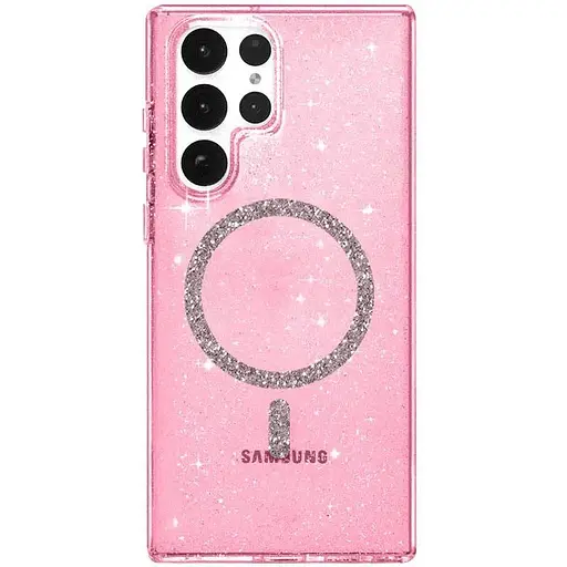Чохол Epik TPU Eclipse Sparkle (MagFit) для Samsung Galaxy S24 Ultra Pink