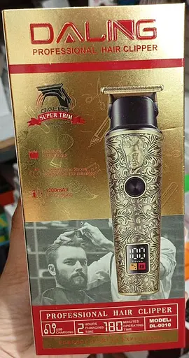 Чоловічий тример Daling Super Trim професійний акумуляторний з насадками з дисплеєм 5 Вт DL-0010 - фото 3